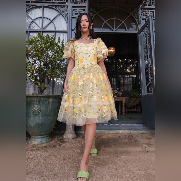 JessaKae Medium Bramble Dress in Yellow - Picture 4 of 5